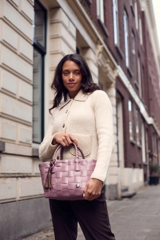 Preview: Handed by Mini Paris Korb - Rustic Pink